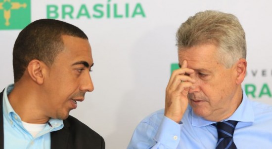 Rollemberg e o vice-governador, Renato Santana