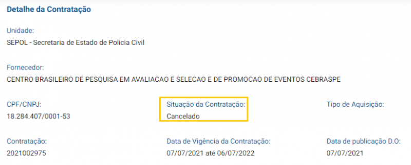 PCRJ Contrato A Cebraspe Cancelado Entenda