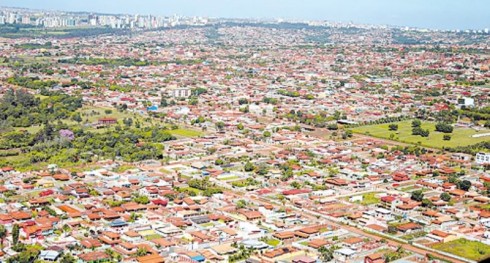 anuariododf.com.br Vista aérea da cidade de Vicente Pires (Foto: Augusto Areal)
