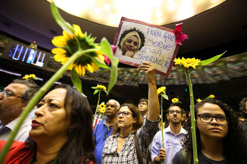 Foto: domtotal.com - Câmara realiza sessão solene em homenagem à Marielle Franco, executada no Rio (Marcelo Camargo/Agência Brasil)