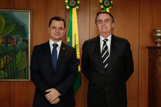 Bolsonaro e secretário de segurança