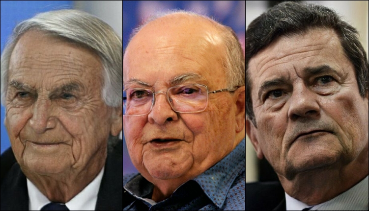 Bolsonaro, Ibaneis e Moro no aplicativo de envelhecimento