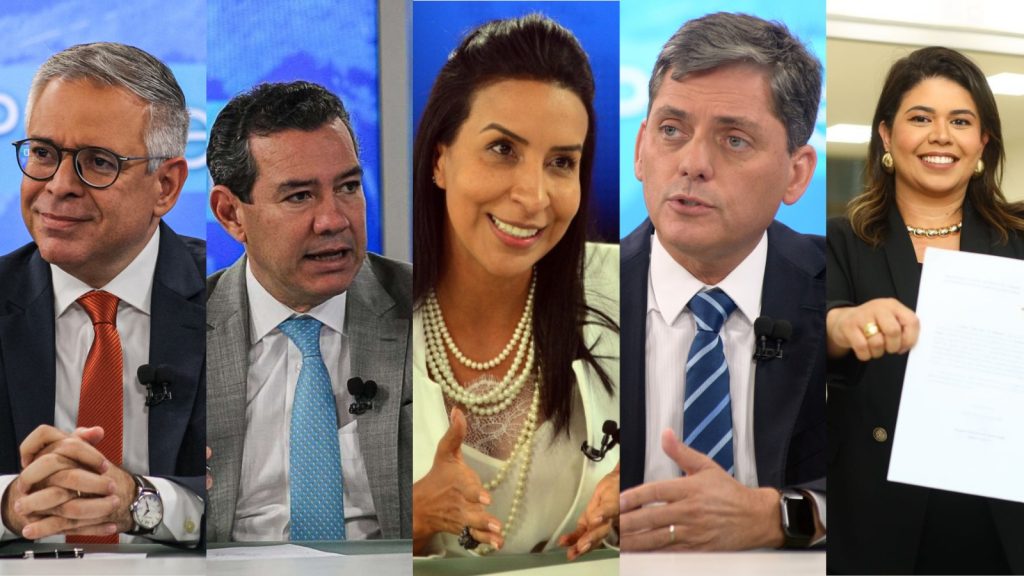 Da esquerda para a direita Paulo Maurício, o Poli, Cléber Lopes, Cristiane Damasceno, Everaldo Gueiro e Karolyne Guimarães