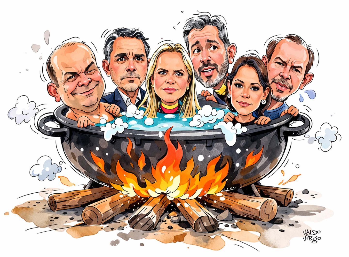 Caldeirão eleitoral no DF. Arte: Valdo Virgo