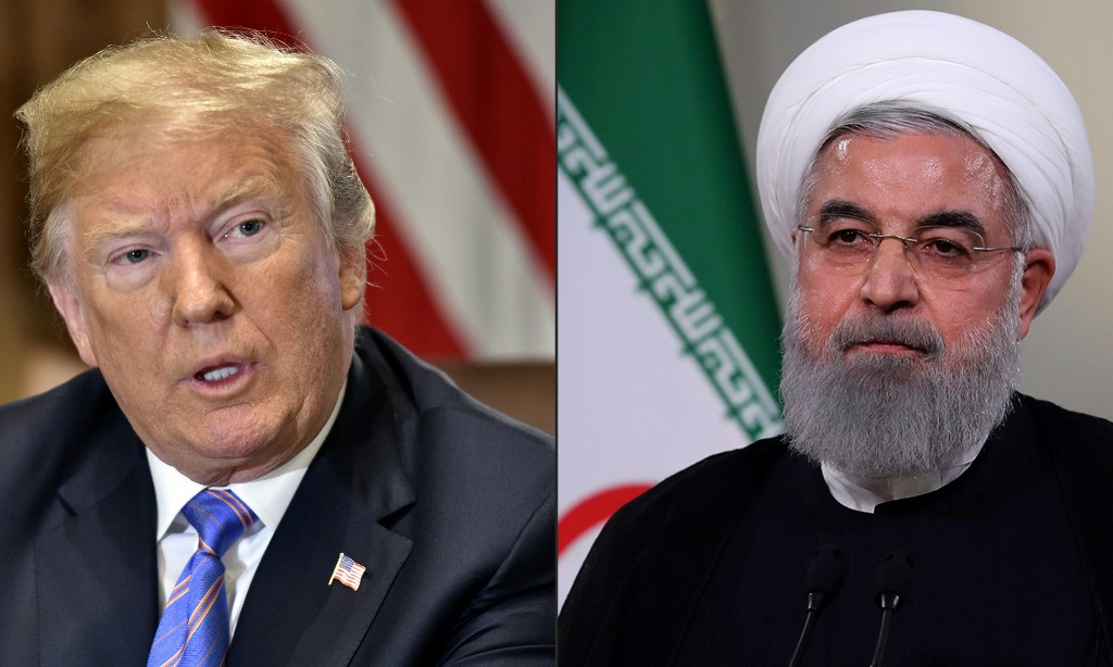 Presidente dos Estados Unidos, Donald Trump, e presidente do Irã