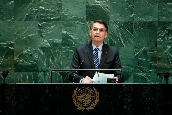Bolsonaro na 74ª Sessão da Assembleia Geral das Nações Unidas