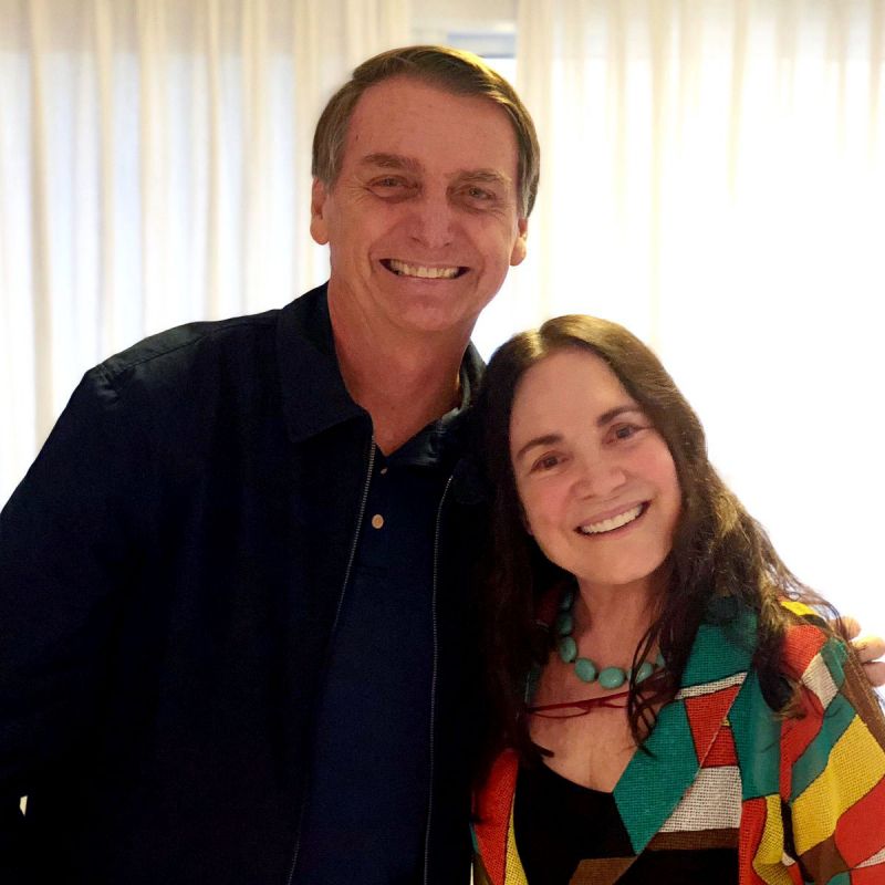 Bolsonaro e Regina Duarte