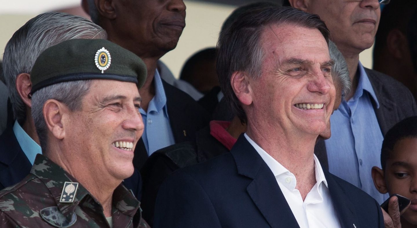 General Walter Souza Braga Netto e Bolsonaro