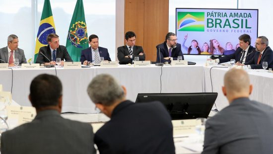 Reunião ministerial de Bolsonaro com ministros