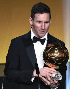 Messi foi o último vencedor da Bola de Ouro Fifa. Foto: AFP