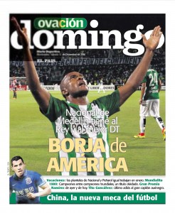 Borja é capa de esportes do El País, do Uruguai, que oferece o prêmio mais importante do continente desde 1986