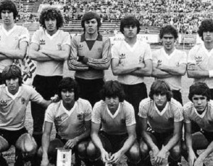 Uruguai campeão sul-americano sub-20 pela última vez, em 1981. Foto: Divulgação/AUF