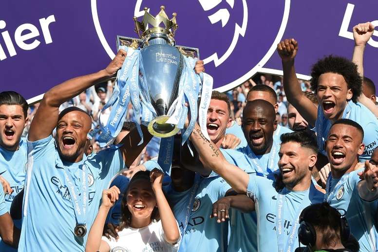 Depois de quebrar recordes em 2017/2018, o Manchester City defende o título. Foto: AFP