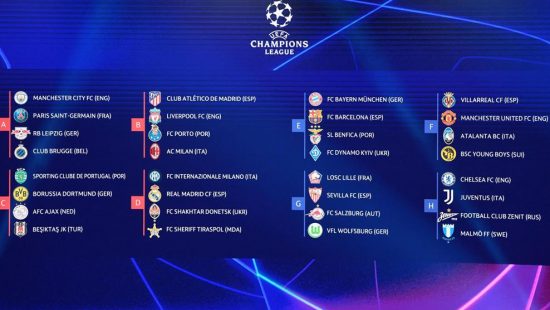 Decisões marcam a última rodada da fase de grupos da Champions League