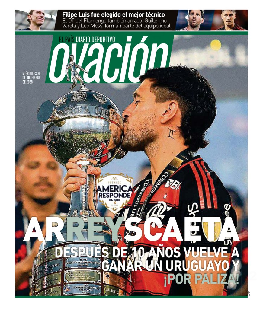Arrascaeta é eleito Rei da América; Filipe Luís vence entre os técnicos 