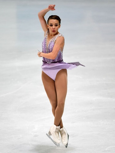 Isadora Williams em apresentação nos Jogos de Inverno de PyeongChang