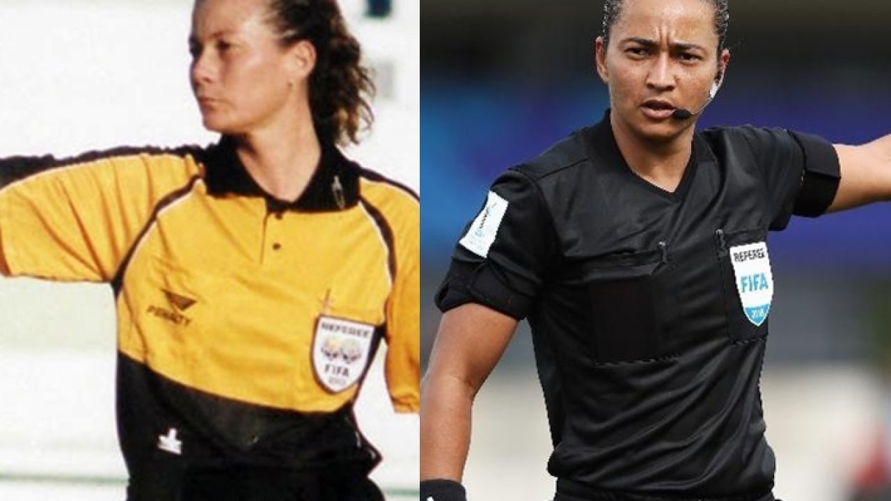 Maria tem 18 anos e há 4 que arbitra jogos de futebol