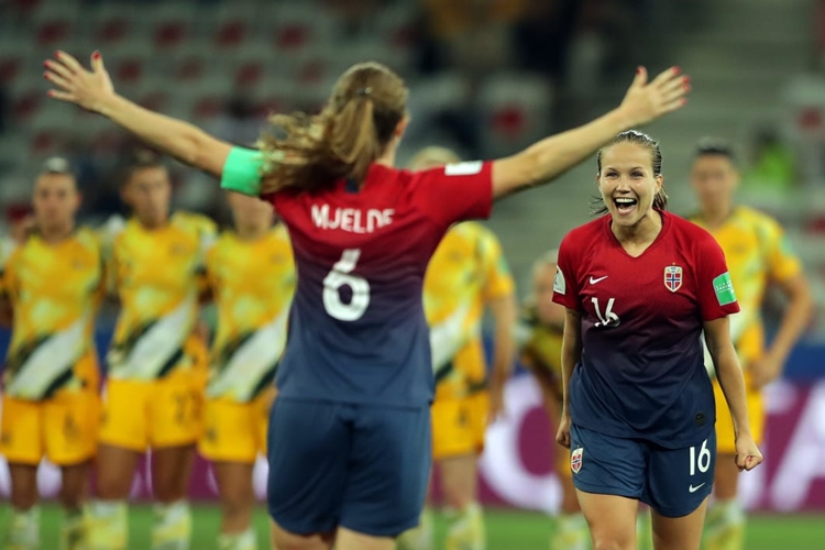 Noruega-x-Austrália-oitavas de final-Copa do Mundo feminina