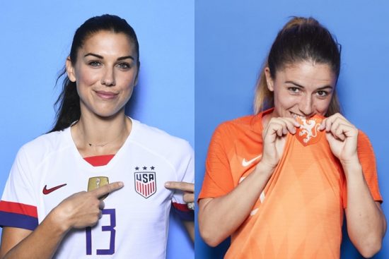 finalistas-Copa do Mundo feminina-Estados Unidos-Holanda