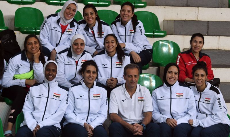 O tecnico brasileiro Marco Antonio Queiroga comanda a seleção de vôlei feminina do Egito