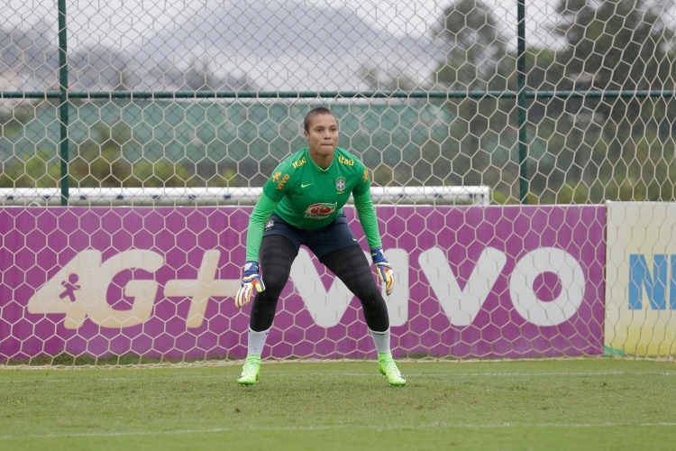 Natascha Honegger na primeira convocação para a Seleção Brasileira, ainda sob comando de Vadão