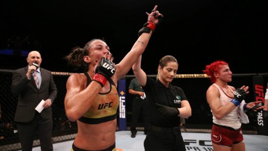 Amanda Ribas vence a norte-americana Randa Markos no peso-palha do UFC Brasília