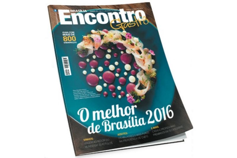 Capa da revista Encontro Gastrô 2016