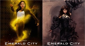 Dorothy e Bruxa do Oeste em Emerald city