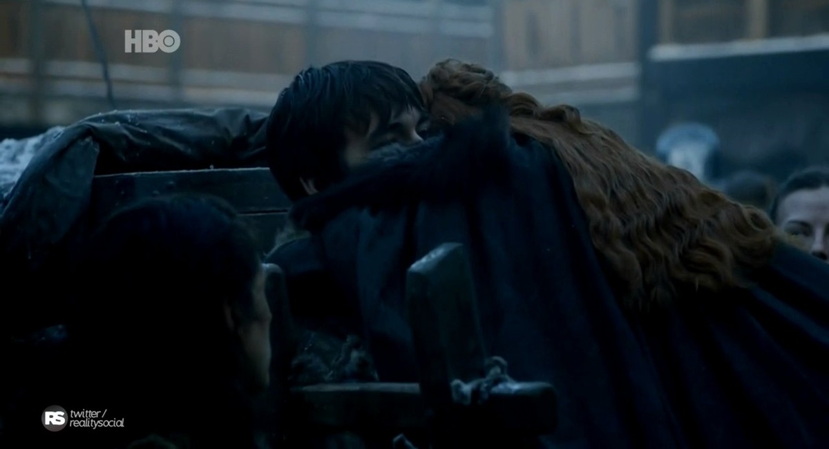 Bran e Sansa em The queen's justice
