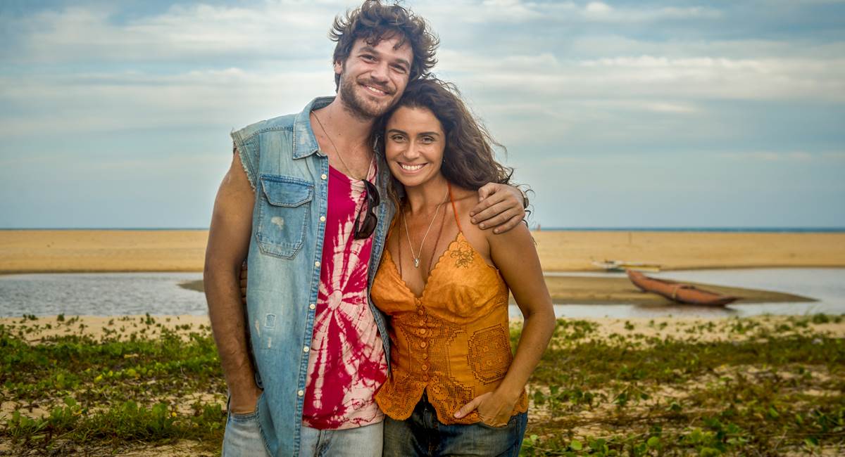 Emilio Dantas e Giovanna Antonelli em cenário paradisíaco de Segundo sol