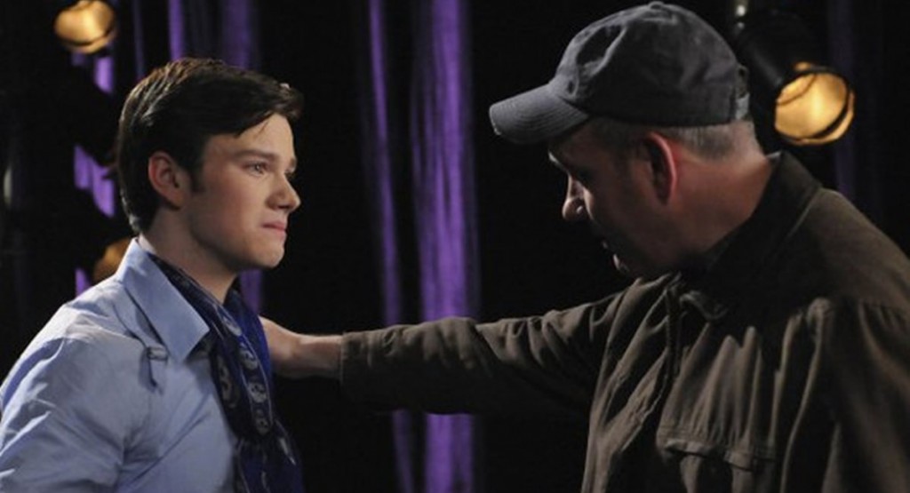 Cenas de pai e filho em Glee emocionaram o público