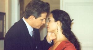 Edson Celulari e Tereza Seiblitz como Julio e Dara em Explode coração