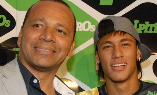 Neymar com o pai